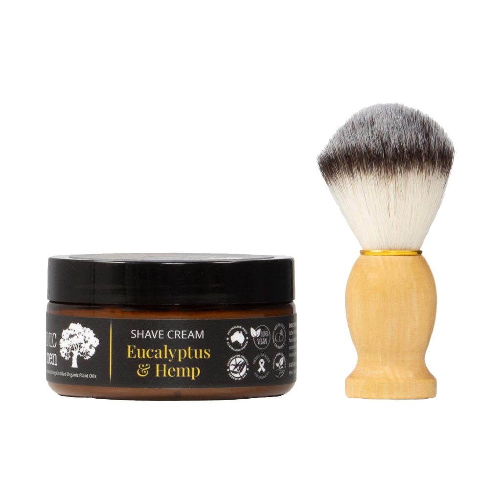 Eucalypstus Hemp Shave Cream with badger 1