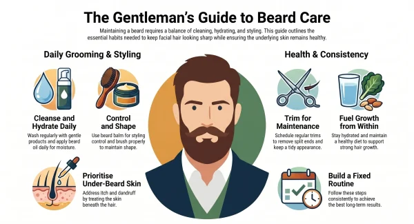 Beard Care Tips infography
