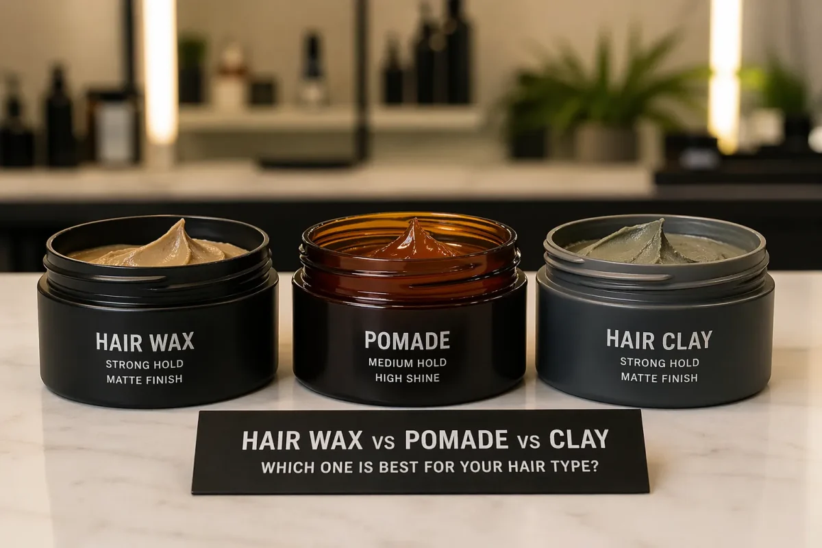 Wax vs Pomade vs Clay
