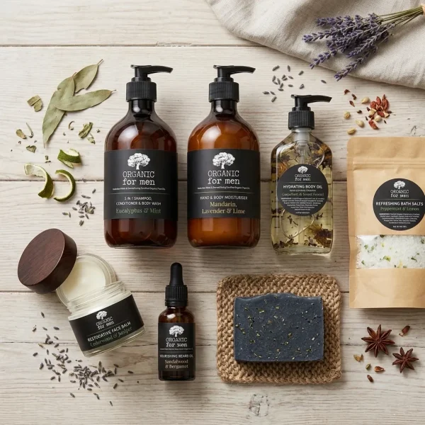 Organic for Men body care range Australia