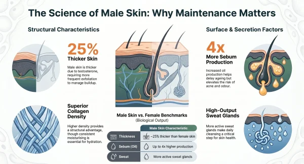 body skin care infography