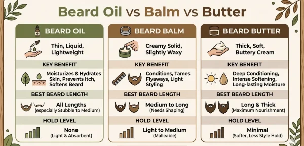 Beard products difference