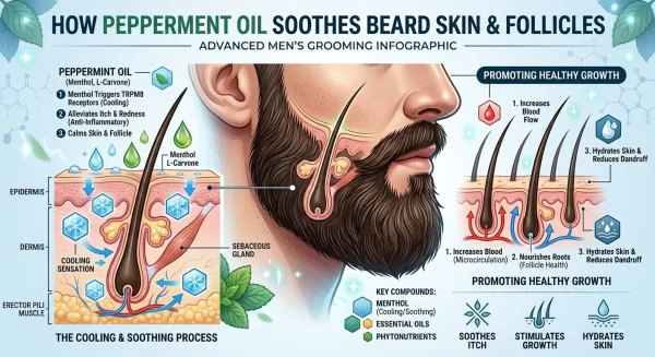 pepperment oil affect on beard