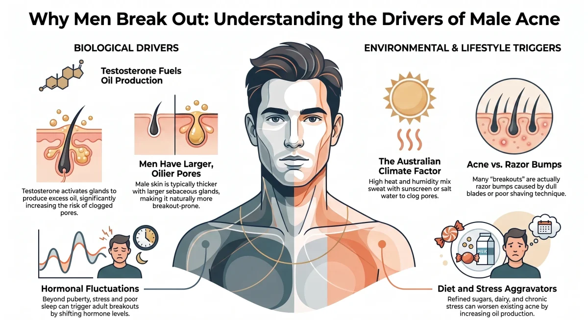 What Causes Acne in Men
