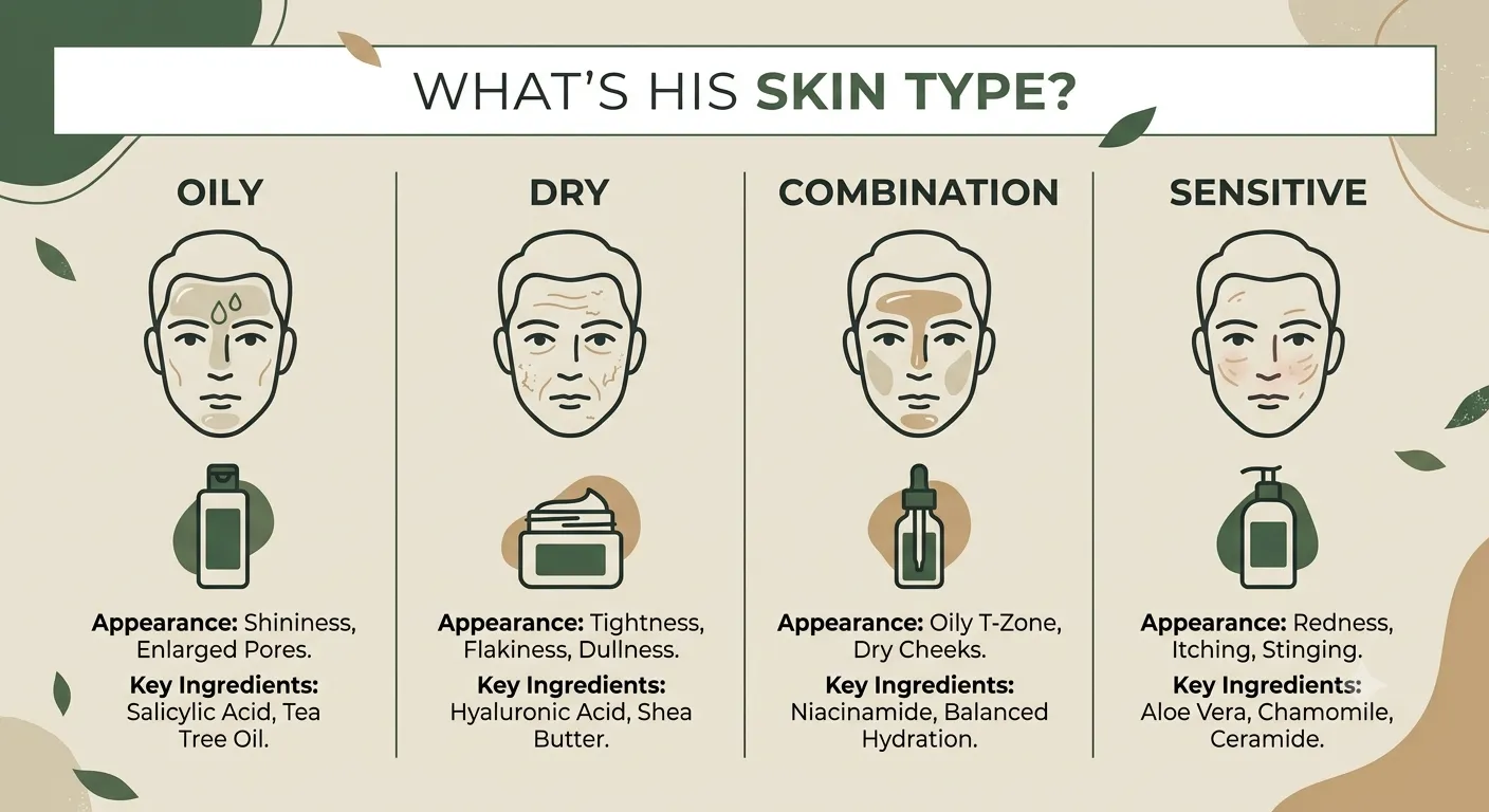 what is his skin type